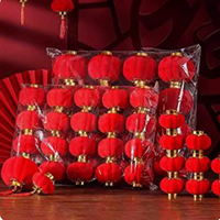 【3号商铺】小红灯笼挂饰新年装饰户外绿植盆栽树上挂件春节喜庆氛围布置用品