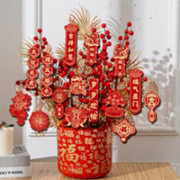 【13号商铺】2026新年装饰过年小挂饰乔迁室内盆景马年挂件春节元旦装饰布置品